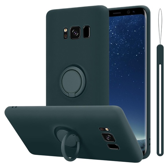 Hülle für Samsung Galaxy S8 TPU Silikon mit Ring Liquid