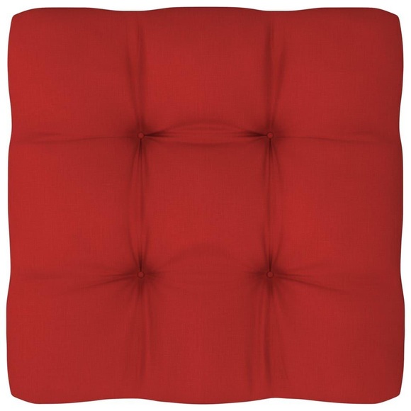 vidaXL Palettensofa-Kissen Rot 80x80x12 cm
