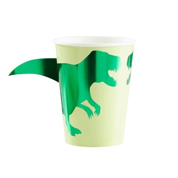 Dinosaurier Pappbecher 8er Set