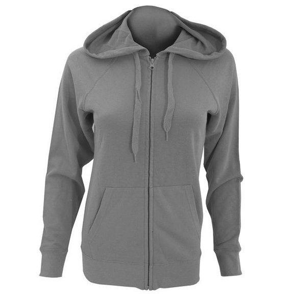 Fruit of the Loom Kapuzennickijacke »Damen Kapuzenjacke / Kapuzen-Sweatshirt / Hoodie mit Reissverschluss, tailliert«