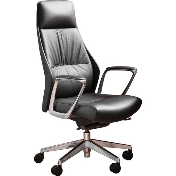 SalesFever Chefsessel, Bezug aus italienischem Echtleder