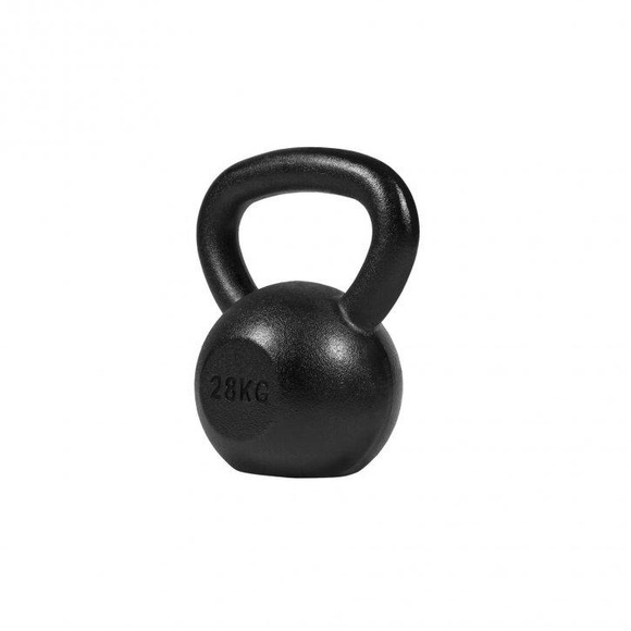 Kettlebell Gusseisen Unisex Schwarz 28KG