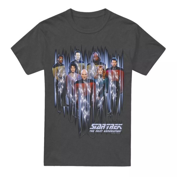 Star Trek - Beam Us Up TShirt, für Damen, Charcoal Black, Größe L