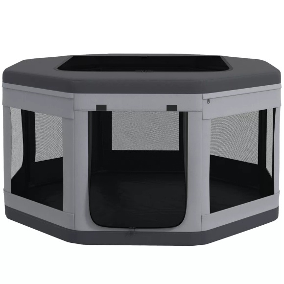 PawHut - Welpenauslauf, One Size, Grau
