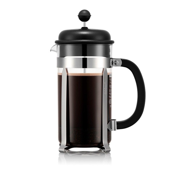 Kaffeebereiter mit Kunststoffdeckel CAFFETTIERA 1.0 L Schwarz Kaffeebereiter mit Kunststoffdeckel CAFFETTIERA 1.0 L Schwarz