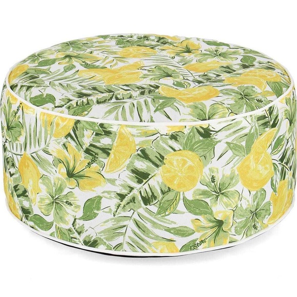 Pouf Summer gelb rund 53