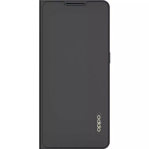 Oppo - Reno6 Pro 5G Protective Case Flip Cover Leder Book Tasche (3062607) - Schwarz