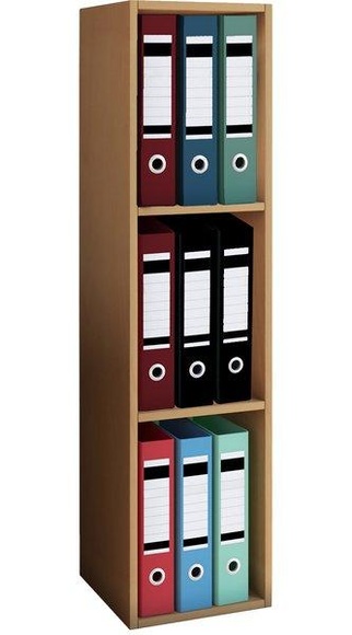 MID.YOU Aktenregal 34/115/29 cm , Offas , Buchefarben , Holzwerkstoff , 34x115x29 cm , melaminharzbeschichtet,Nachbildung , 000657011403