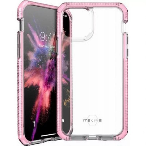ITSkins - iPhone 11 Pro Max Supreme Clear Hardcase Hülle (Fallschutz 3 Meter) - Transparent / Rosa
