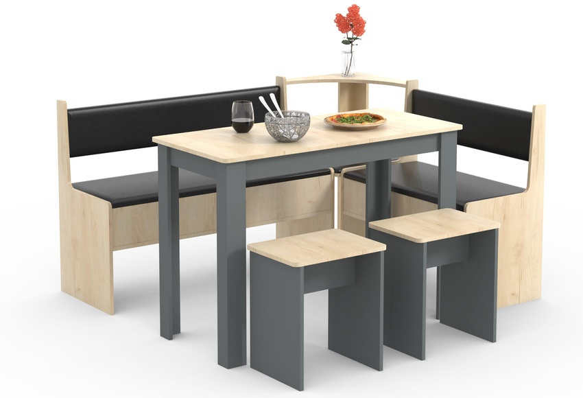Eckbankgruppe Sitzgruppe Esszimmergruppe Bank Tisch Hocker Esal Maxi Eckbankgruppe Sitzgruppe Esszimmergruppe Bank Tisch Hocker Esal Maxi