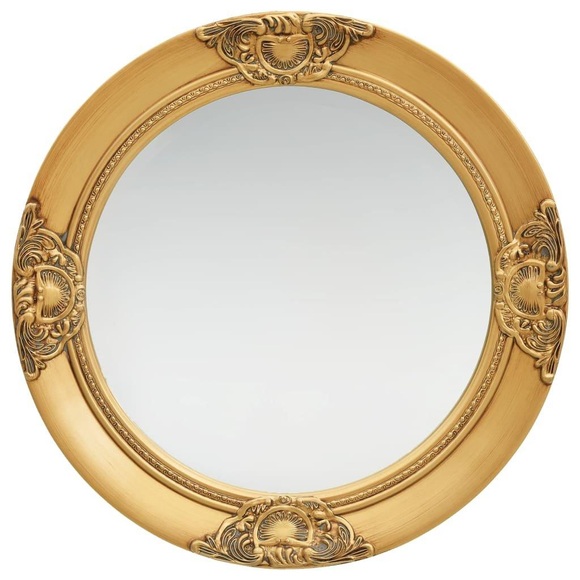 vidaXL Wandspiegel im Barock-Stil 50 cm Golden