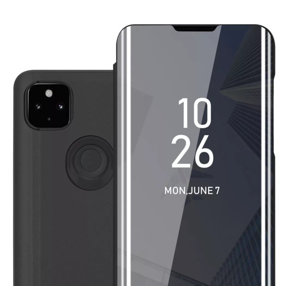 Hülle für Google PIXEL 4A Spiegel Standfunktion 360 Grad Schutz