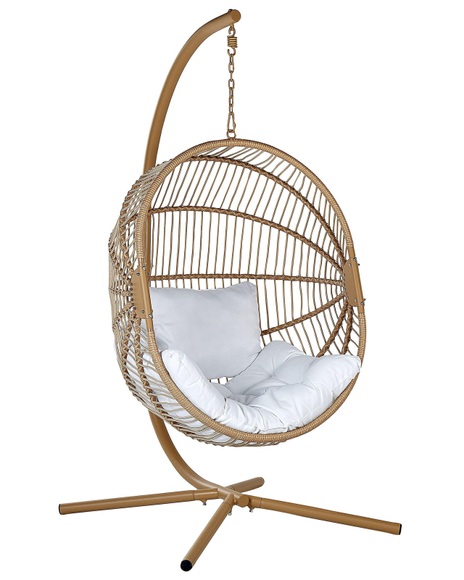 Hängesessel mit Gestell aus PE Rattan Boho ACRI Hängesessel mit Gestell aus PE Rattan Boho ACRI