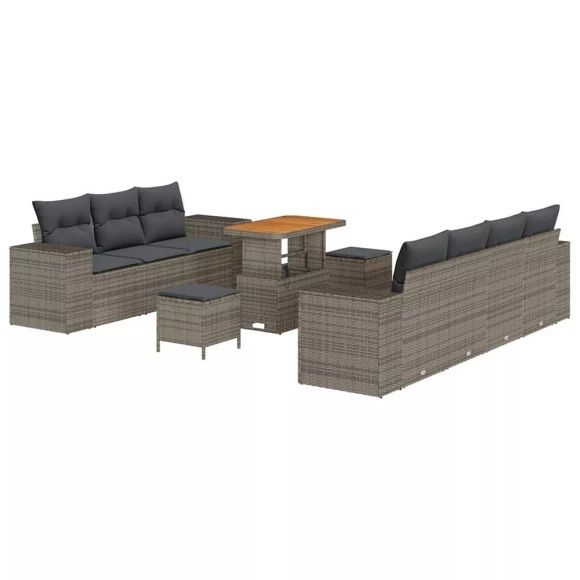 VidaXL - Garten-sofa massivholz akazie, One Size, Grau