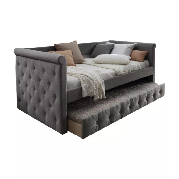 Ausziehbett Stoffsofa + Lattenrost 2 LOUISE Ausziehbett Stoffsofa + Lattenrost 2 LOUISE