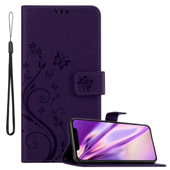 Hülle für Apple iPhone XR Blumen Design Magnetverschluss