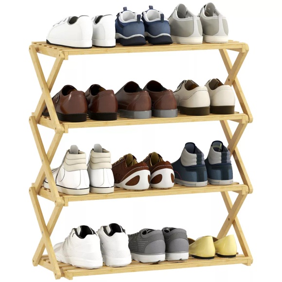 HOMCOM - Schuhregal, One Size, Braun