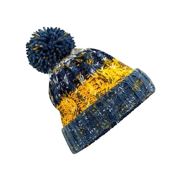Corkscrew Strickmütze Mit Bommel Damen Gelbgold ONE SIZE