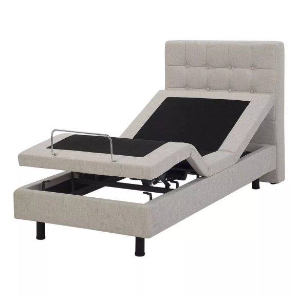 Bett mit Lattenrost aus Polyester Klassisch DUKE Bett mit Lattenrost aus Polyester Klassisch DUKE