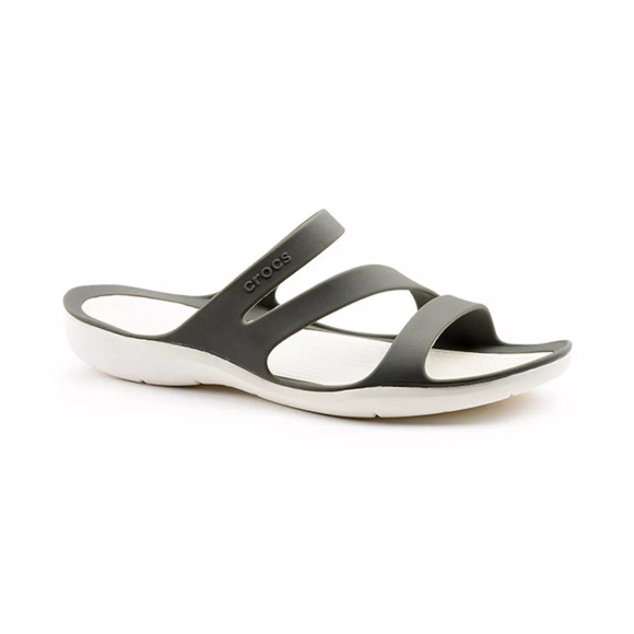 Crocs Damen/Damen Swiftwater leichte weiche vielseitige Schuhe Rauch/weiß UK Size 9 (EU 42.5)