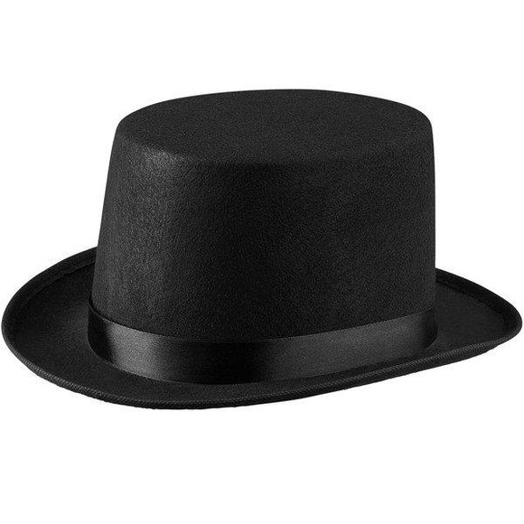 Zylinder klassisch schwarz Schwarz