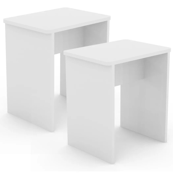 2er Set Holz Sitzhocker Würfel Fußablage Beistelltisch Esal 2er Set Holz Sitzhocker Würfel Fußablage Beistelltisch Esal