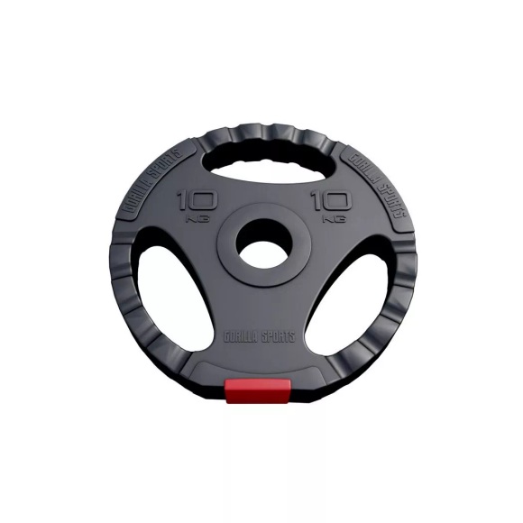 Gripper Kunststoff Hantelscheiben 1,25 - 15 Kg Unisex Schwarz 10 kg
