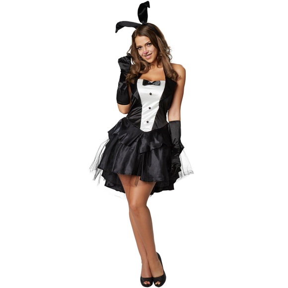 Frauenkostüm Sexy Bunny Weiss