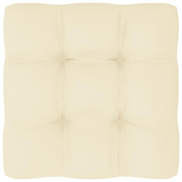 vidaXL Palettensofa-Kissen Creme 60x60x12 cm