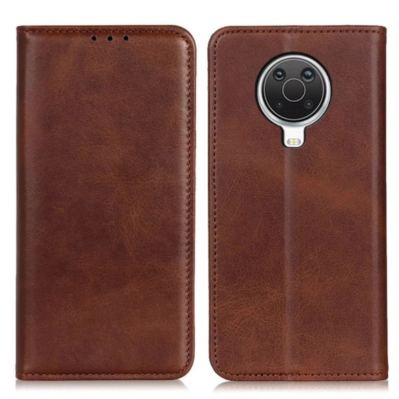 Nokia G10 / G20 - Stand Flip Case Hülle dunkelbraun