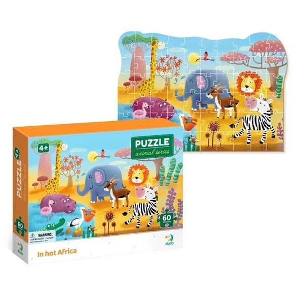 Dodo - Puzzle Heisses Afrika 60 Teile, 4J+