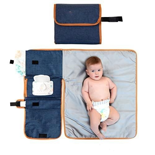 Baby-wickelauflage Unterwegs ? Mit Aufbewahrungs-taschen Für Windeln, Creme, Feucht-tücher Unisex Multicolor ONE SIZE