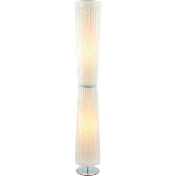 SalesFever - Stehlampe rund 120 cm - Weiss