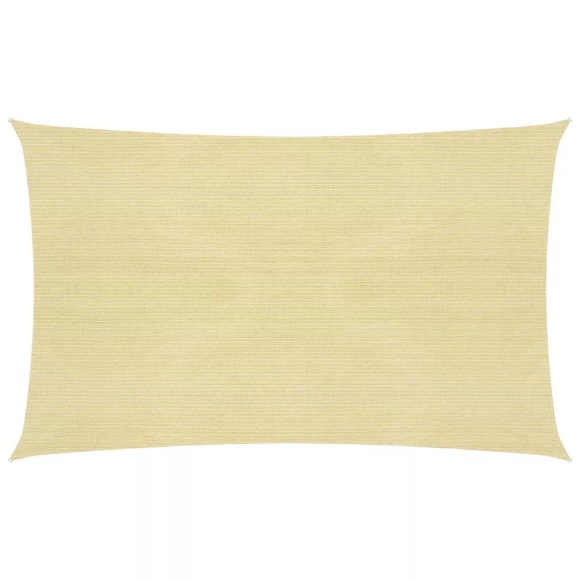 vidaXL Sonnensegel 160 g/m² Beige 2x5 m HDPE