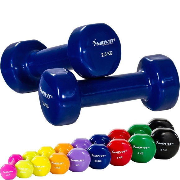 Profi Vinyl Hanteln 2er Set Unisex Blau 2.5KG