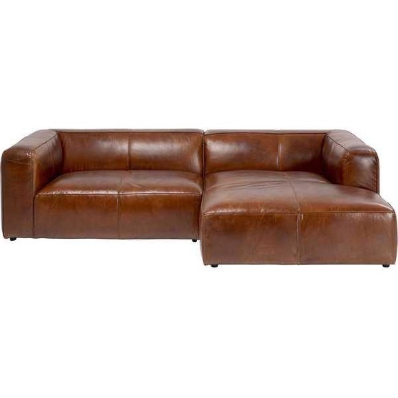 Ecksofa Cubetto Leder braun