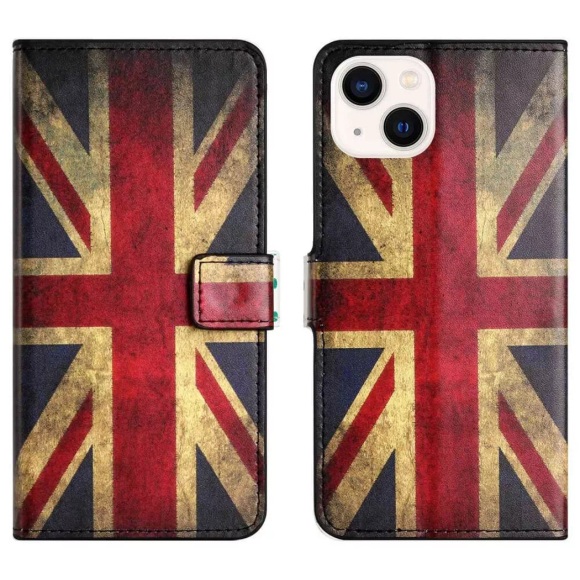 iPhone 12 / 12 Pro - Leder Hülle UK Flagge