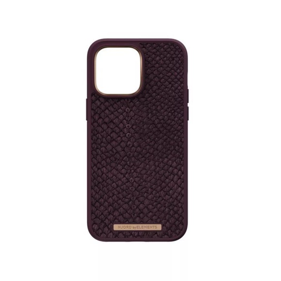 Njord by Elements - iPhone 14 Pro Max MagSafe Lachsleder Hülle (NA44SL03) - Rust