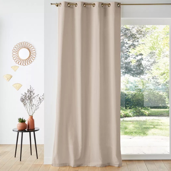 Vorhang Velvet Unisex Beige 135x350CM