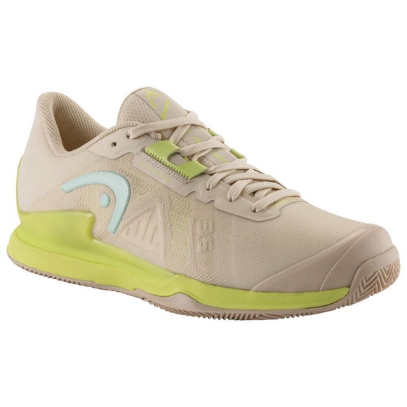 HEAD Sprint Pro 3.5 Sandplatzschuh Damen - Creme, Neongelb