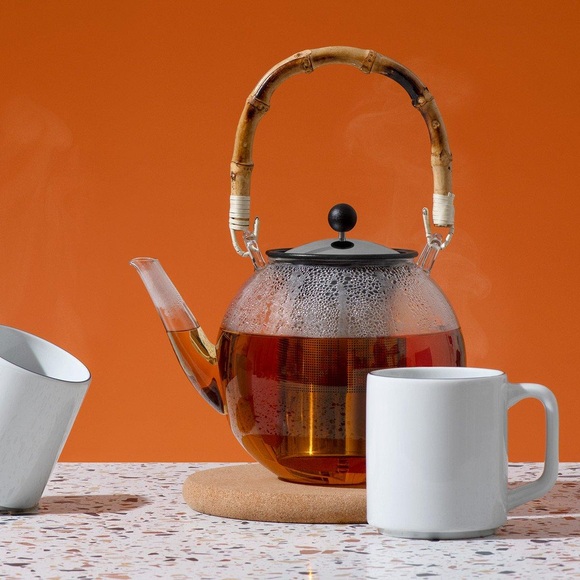 Teebereiter mit Edelstahlfilter und Bambus Henkel ASSAM 1.5 L Bambus Teebereiter mit Edelstahlfilter und Bambus Henkel ASSAM 1.5 L Bambus