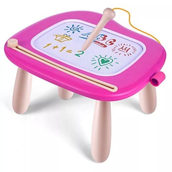 Kinderspielzeug Ab 1 Jahr, Magnetische Maltafel Zaubertafel Bunt Zeichentafel Magnettafel Mit 4 Unisex Multicolor