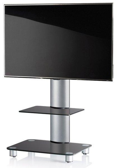 Universal TV VESA Standfuß Ständer Fernseh Rack Alu Glas rollbar Rollen Tosal ZW Universal TV VESA Standfuß Ständer Fernseh Rack Alu Glas rollbar Rollen Tosal ZW