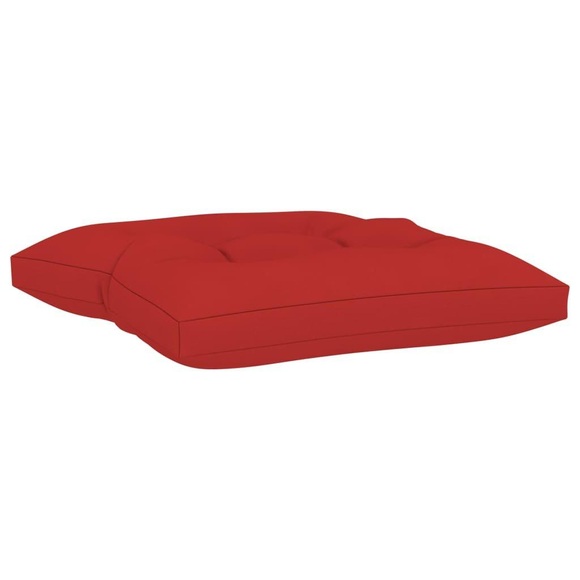 vidaXL Palettenhocker-Auflage Rot Stoff