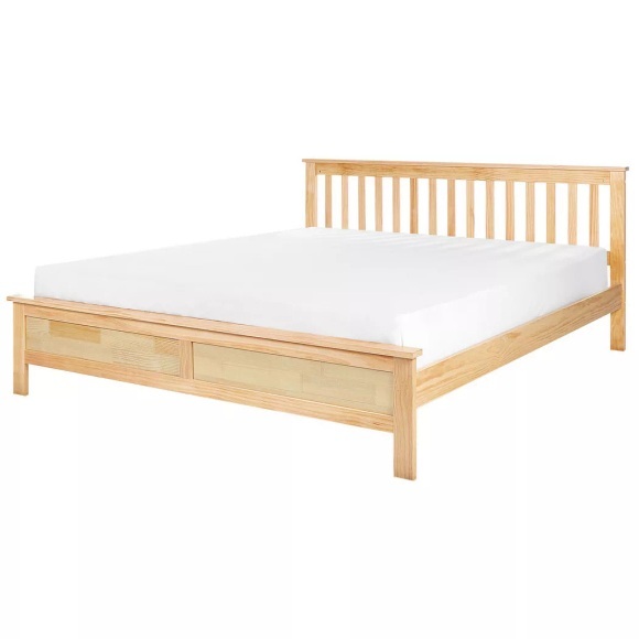 Bett mit Lattenrost aus Kiefernholz Klassisch MAYENNE Bett mit Lattenrost aus Kiefernholz Klassisch MAYENNE