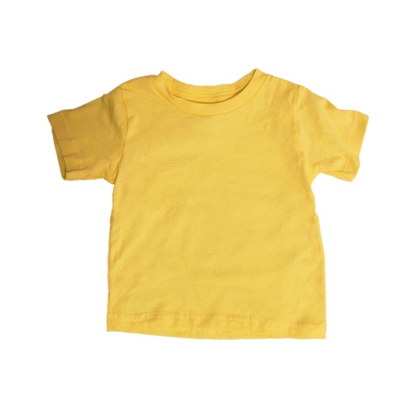 Runder Hals Tshirt Jungen Gelb 86