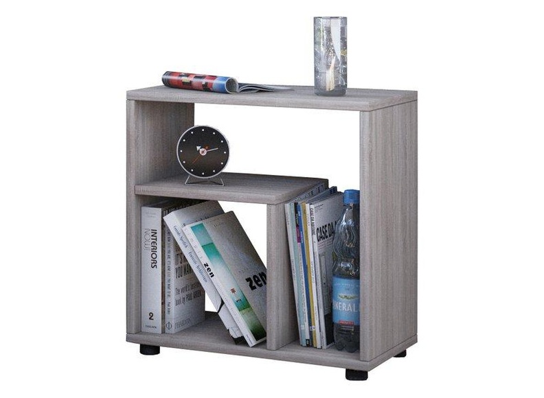 home24 VCM Beistelltisch Zeito Spanplatte Eiche Sonoma Dekor Rechteckig Modern 50x52x30 cm (BxHxT)