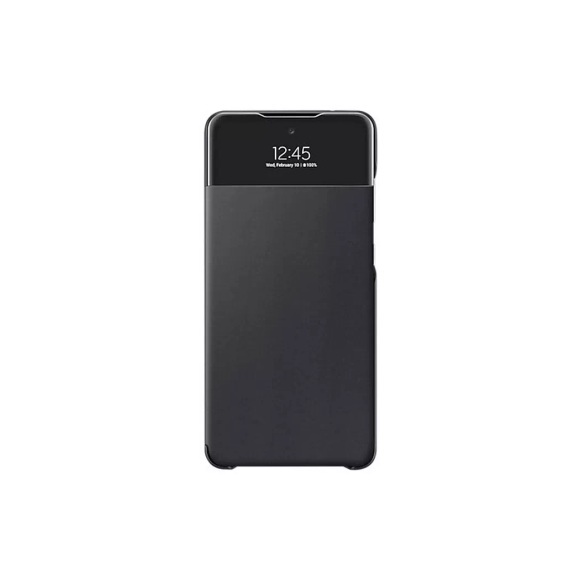 Samsung - Galaxy A72 5G Antibakterielle Smart S View Cover Flipcase Hülle (EF-EA725PBEGEW) - Schwarz