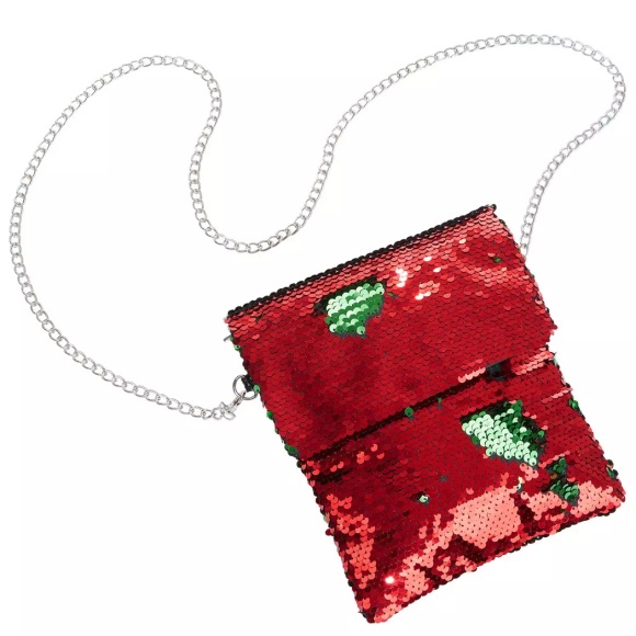 Pailletten-handtasche Damen Rot ONE SIZE
