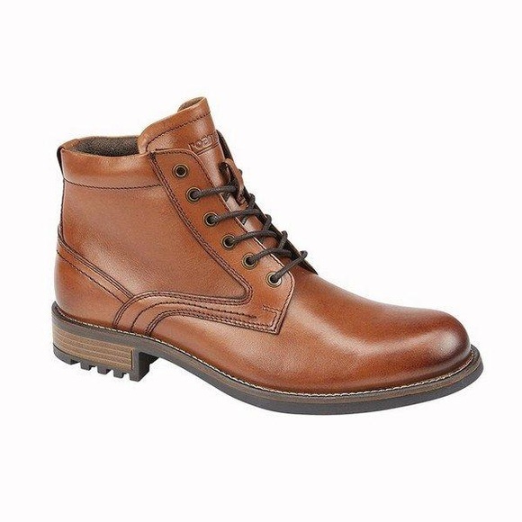Stiefeletten Elgin, Leder Unisex Tan 42